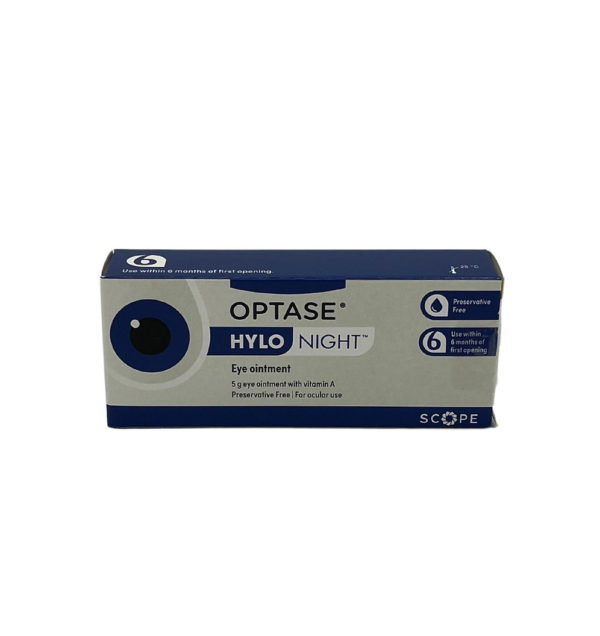 Optase HYLO Night product | Clear Eyes + Aesthetics in Cincinnati OH